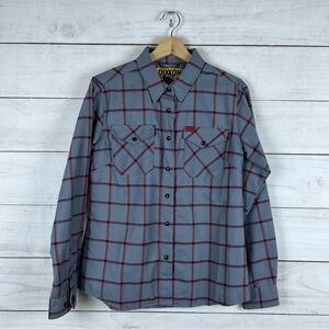 Dixxon Flannel Smoke Eater Button Long Sleeve Plaid Shirt Medium